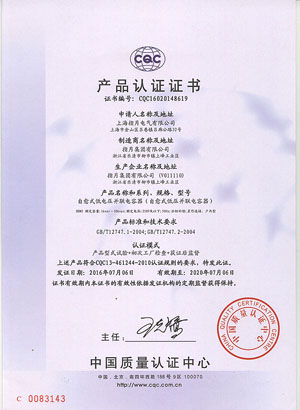 BSMJ1-30kvar分补证书